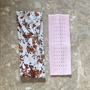 Cow Print and Pink Headbands